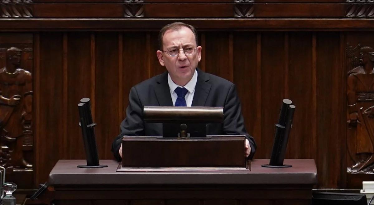 "Niektórzy politycy opozycji zrozumieli, że żarty się skończyły". Szef MSWiA o debacie w Sejmie