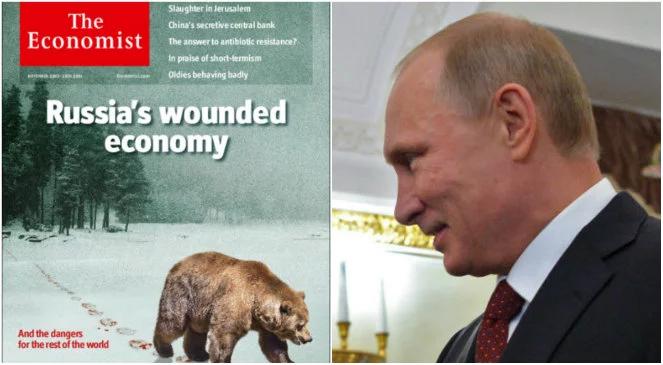 "The Economist" wieszczy gospodarczy upadek Rosji. Niedźwiedź jest ranny