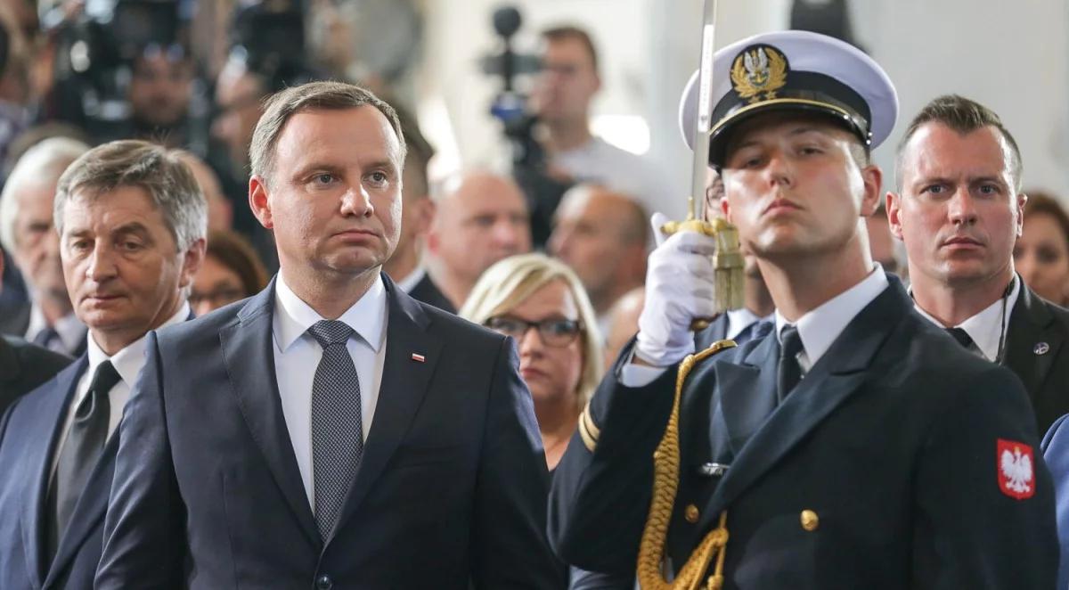 Andrzej Duda na pogrzebie "Inki" i  "Zagończyka": Polska nigdy nie zapomni tej ofiary