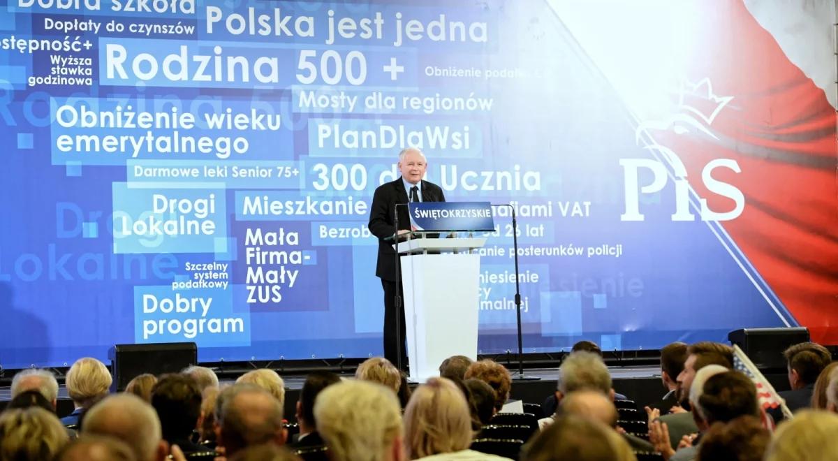 Jarosław Kaczyński: ostatnie trzy lata pokazały, że przy uczciwych rządach można dużo więcej 