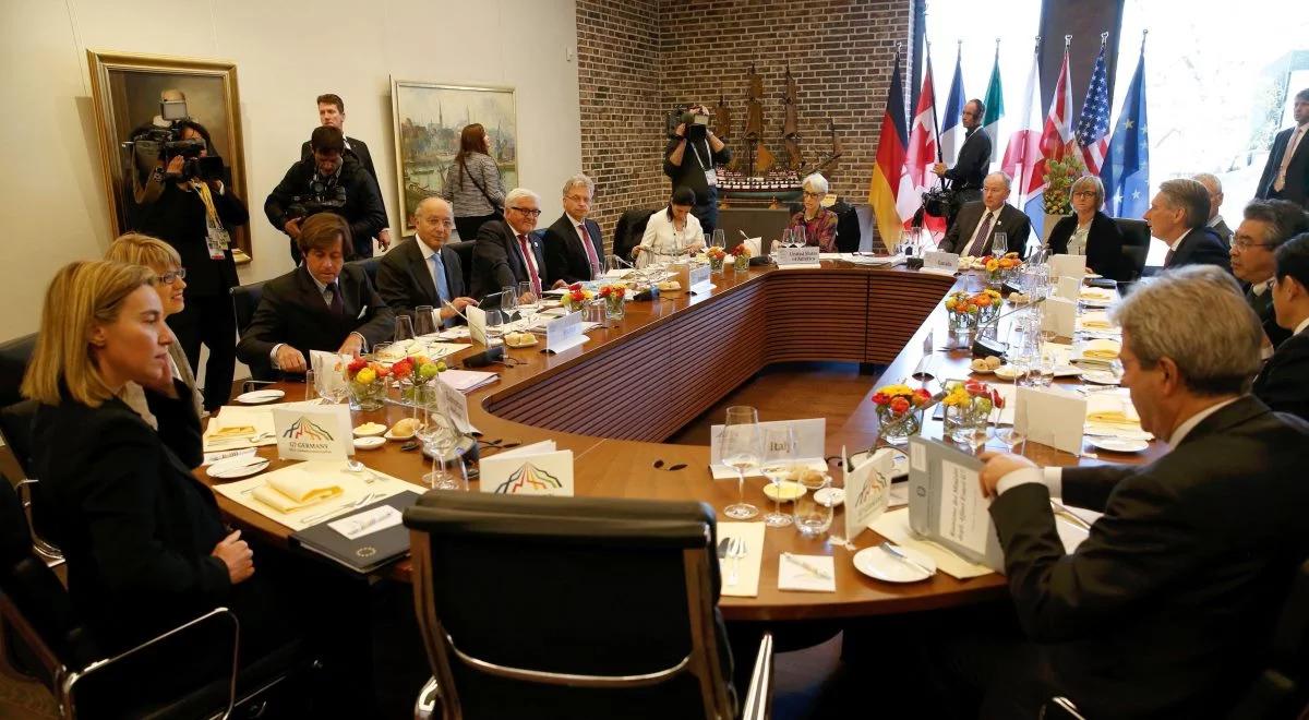 Grupa G7: Rosja musi wpłynąć na separatystów w Donbasie