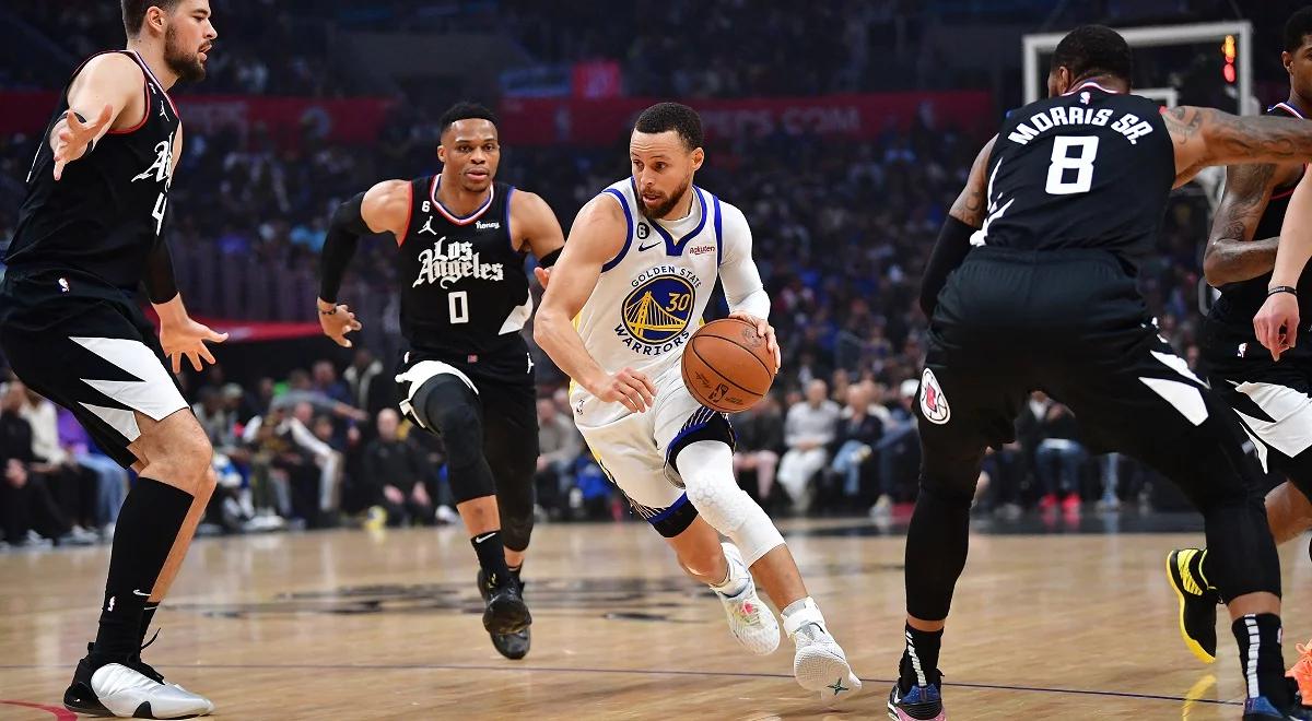 NBA: 50 punktów Stephena Curry'ego nie pomogło Warriors. Jeremy Sochan pauzował