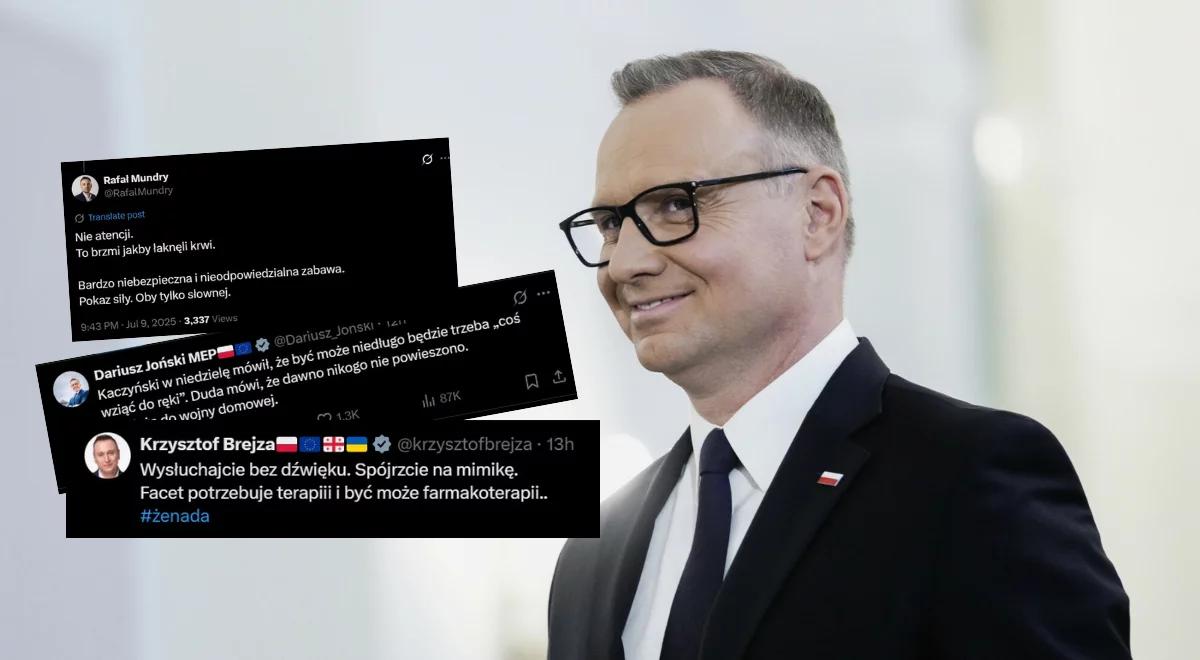 Skandaliczne słowa prezydenta o "wieszaniu". W sieci zawrzało