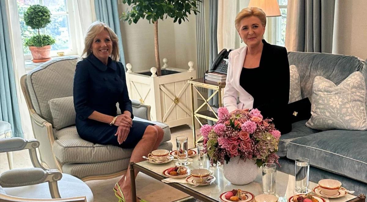 Pierwsza dama Agata Kornhauser-Duda w Białym Domu. Z Jill Biden rozmawiała o pomocy ukraińskim dzieciom