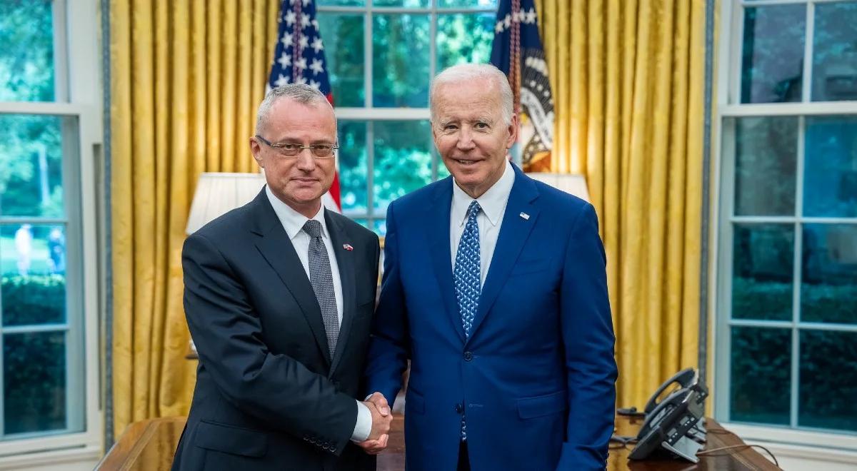 Marek Magierowski spotkał się z Joe Bidenem. "Nasz sojusz pozostaje trwały jak nigdy dotąd"