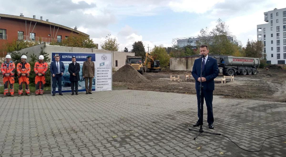 Szef MON: PiS gwarantem ukończenia budowy szpitala w Legionowie