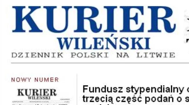 Kurier Wileński zagrożony. Polska obcina dotacje