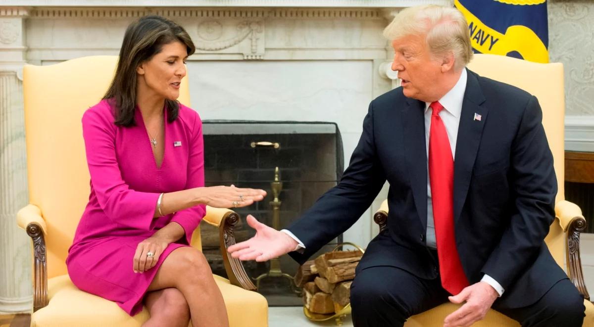 Donald Trump potwierdza rezygnację ambasador przy ONZ Nikki Haley