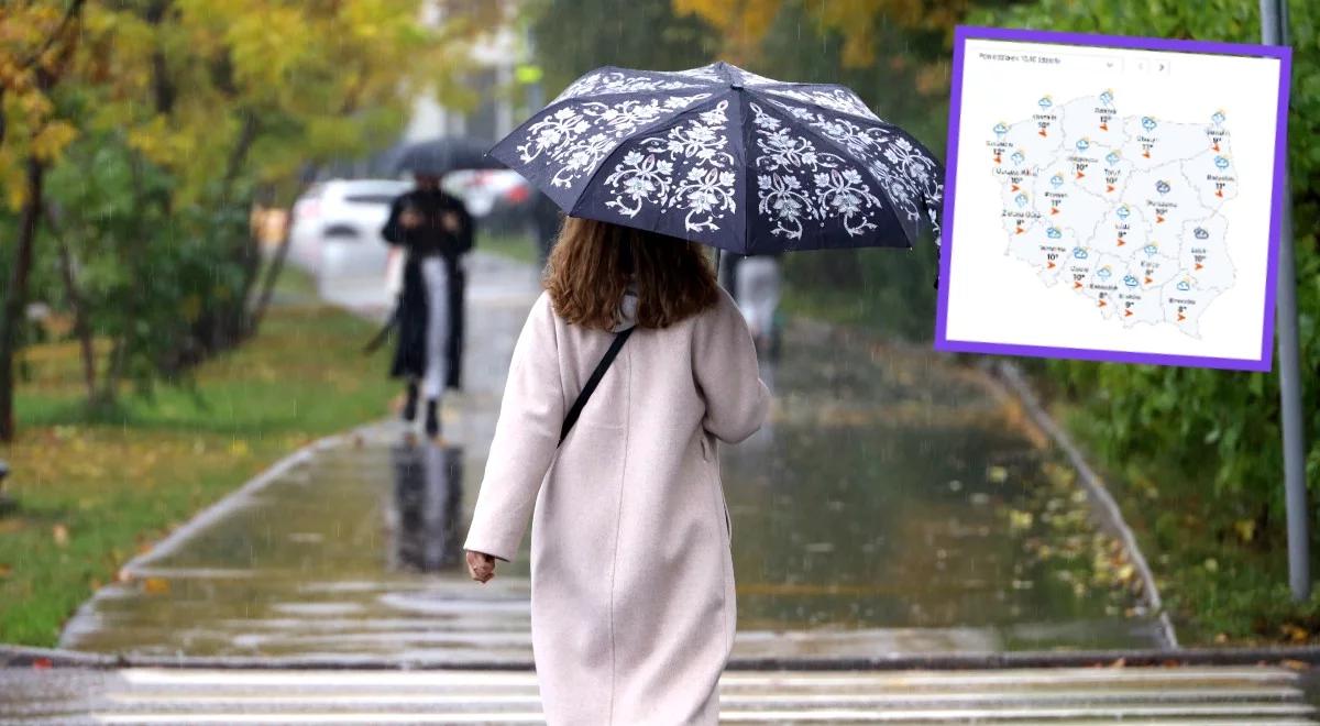 Pogoda na poniedziałek. Będzie zimno, przydadzą się parasole
