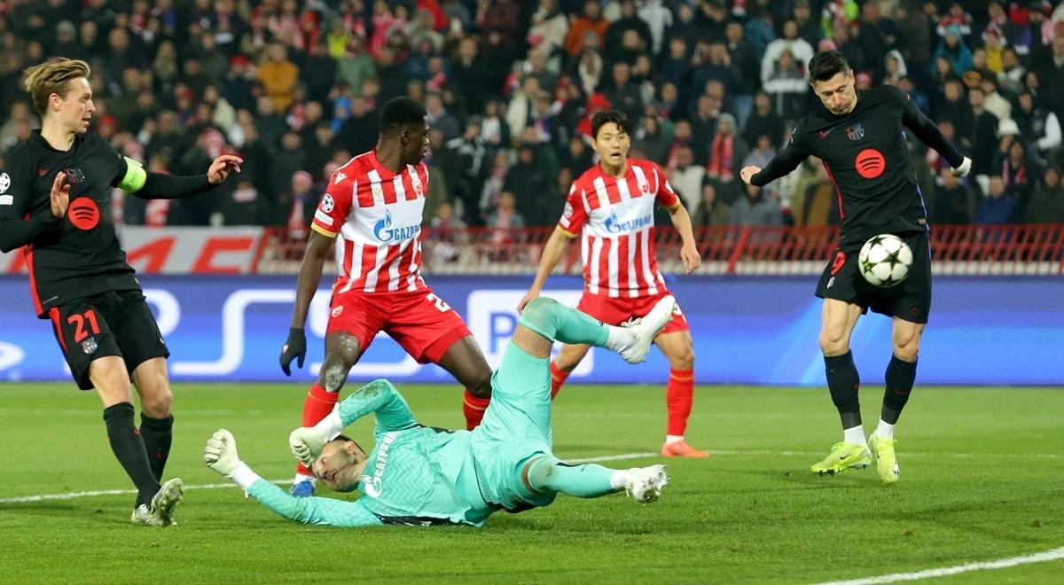 Liga Mistrzów. Crvena Zvezda - FC Barcelona. Dublet Lewandowskiego. Polak o krok od stu bramek w LM