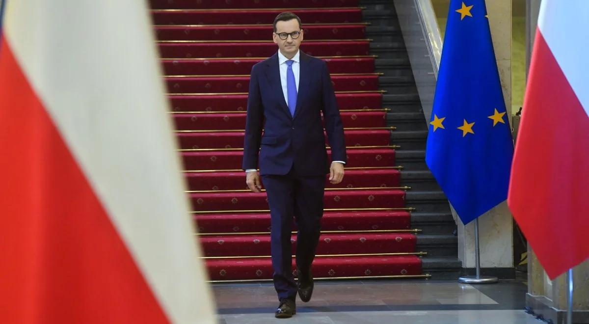 Premier Morawiecki dotarł na szczyt Rady Europejskiej. Polska przywozi "plan bezpiecznej Europy" 