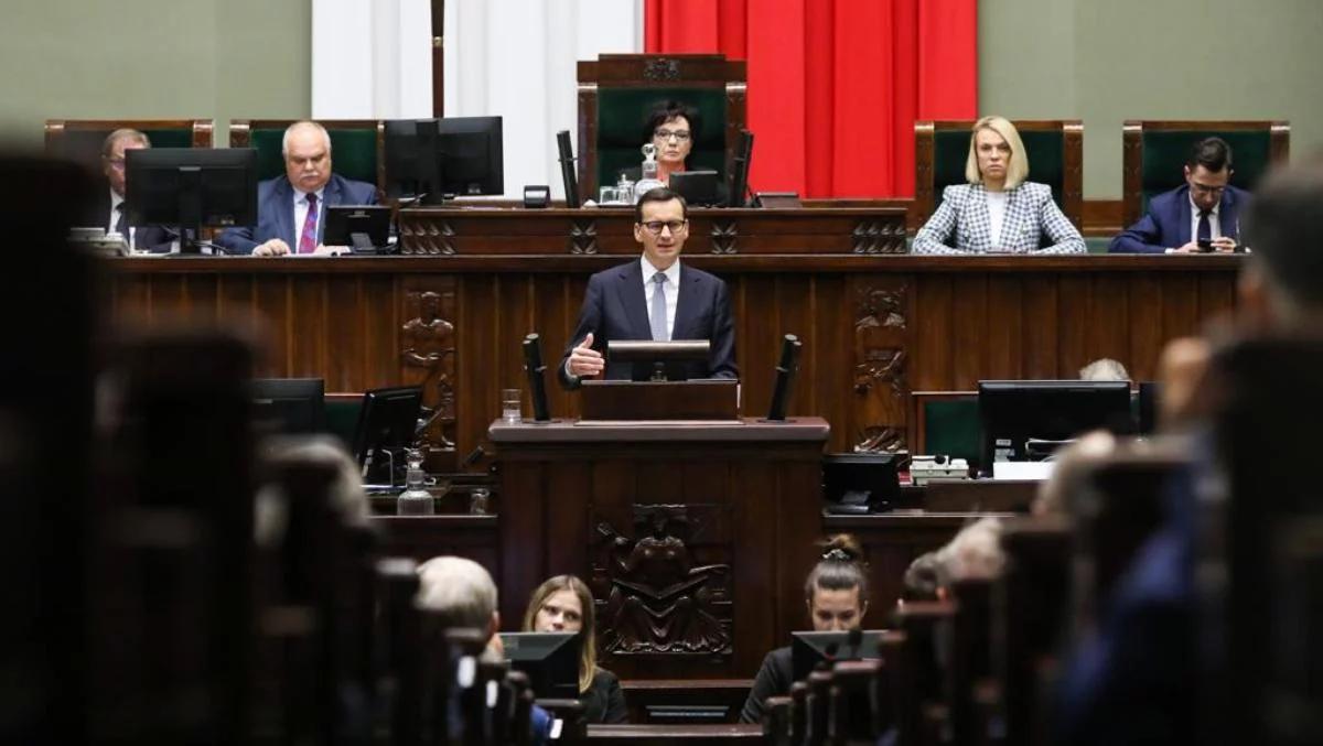 Premier Morawiecki w Sejmie: siła sojuszy działa. Nie jesteśmy sami i nie musimy się bać