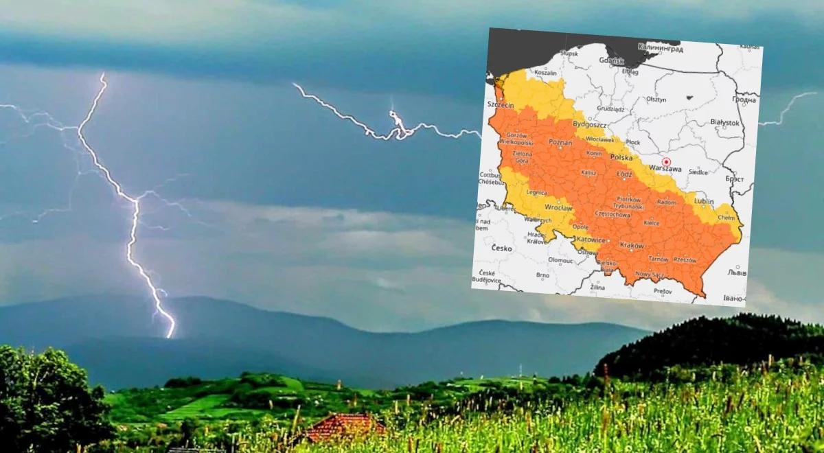 Wielki pas burz nad Polską. II stopień zagrożenia 
