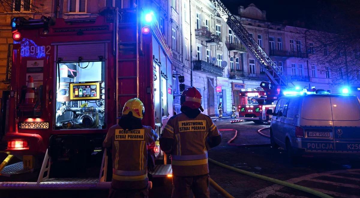 Wybuch w centrum Krakowa. Ewakuacja i ranna kobieta