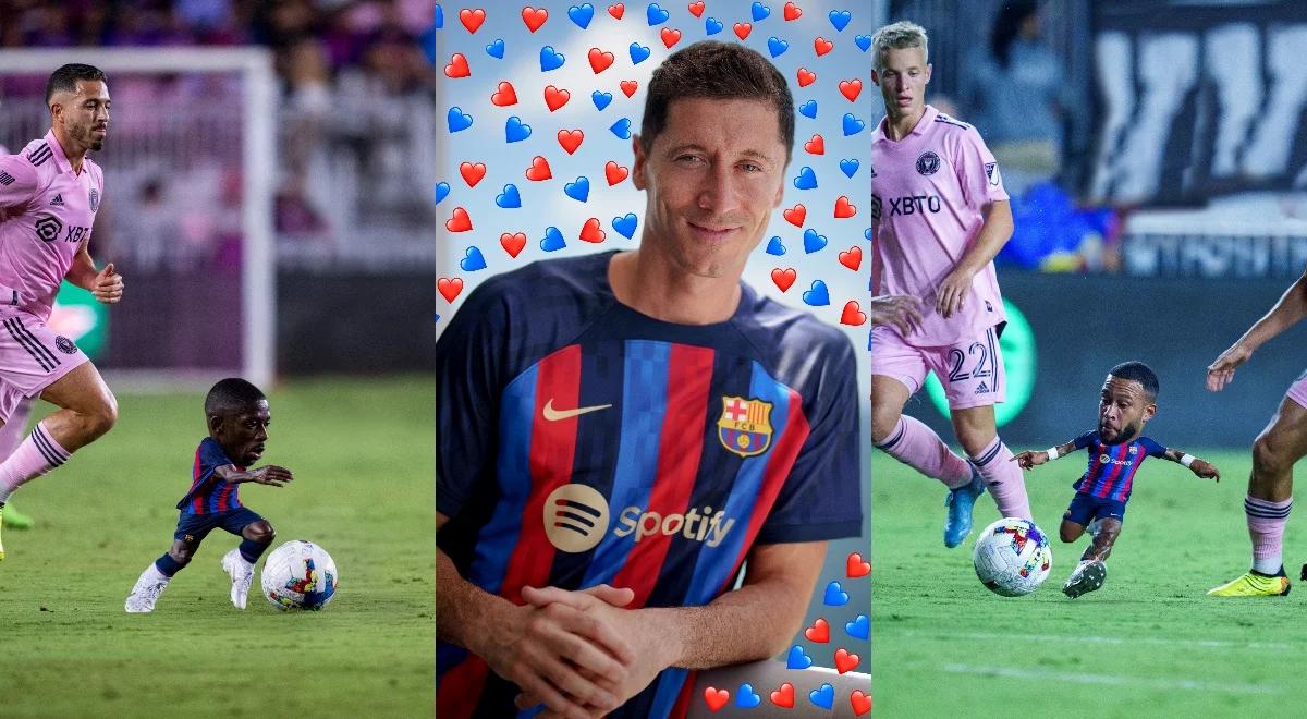 FC Barcelona przesadziła na TT? Lewandowski wśród serduszek, jego koledzy zminiaturyzowani. "Usuńcie to" 