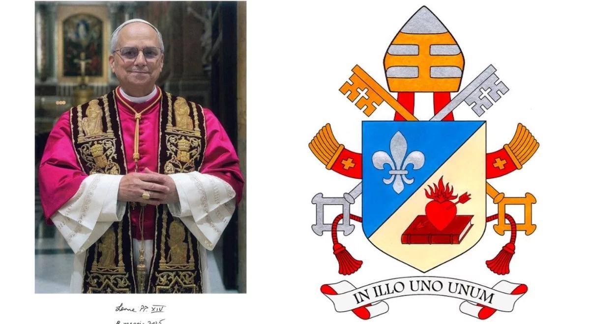 Płonące, przebite serce. Oto herb i dewiza papieża Leona XIV. Co oznaczają?