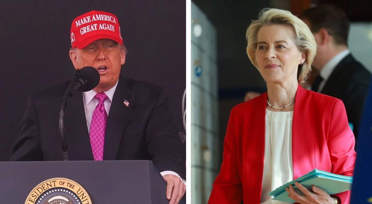 Von der Leyen przekonała Trumpa. Amerykańskie cła wobec UE wejdą w życie później