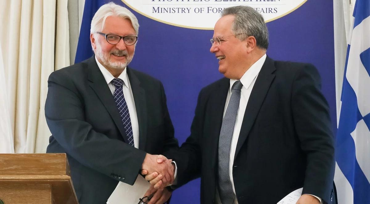 Szef polskiego MSZ w Grecji: Polska pomaga w rozwiązaniu kryzysu migracyjnego