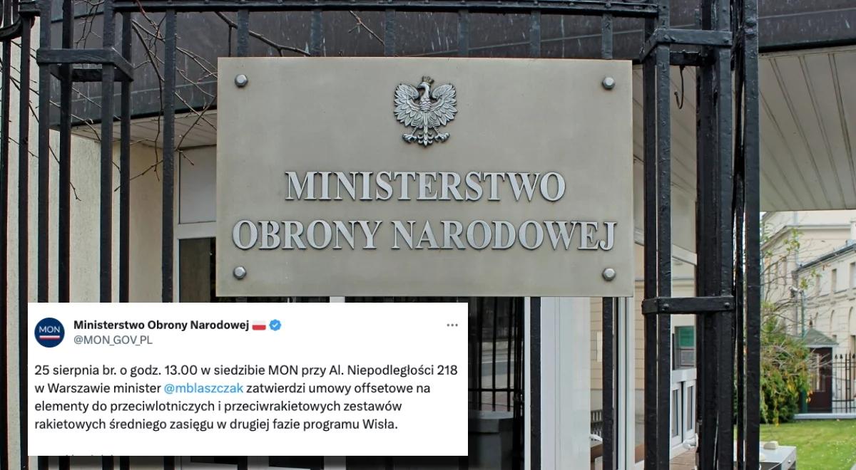 Wiemy, kiedy szef MON zatwierdzi umowy offsetowe. "To druga faza programu Wisła"