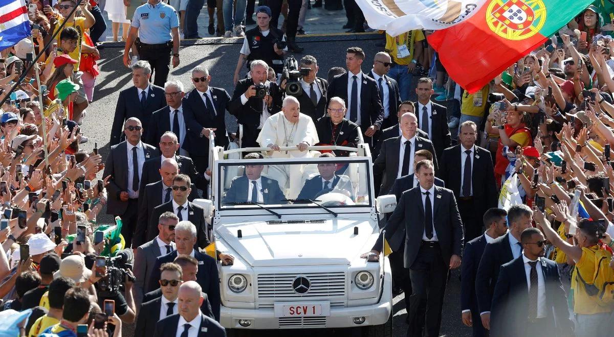 Światowe Dni Młodzieży w Lizbonie. Wielki entuzjazm podczas spotkania Franciszka z młodymi