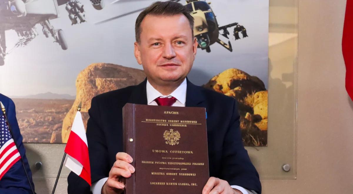 Mariusz Błaszczak zatwierdził umowę z amerykańskim koncernem. Chodzi o zakup śmigłowców Apache