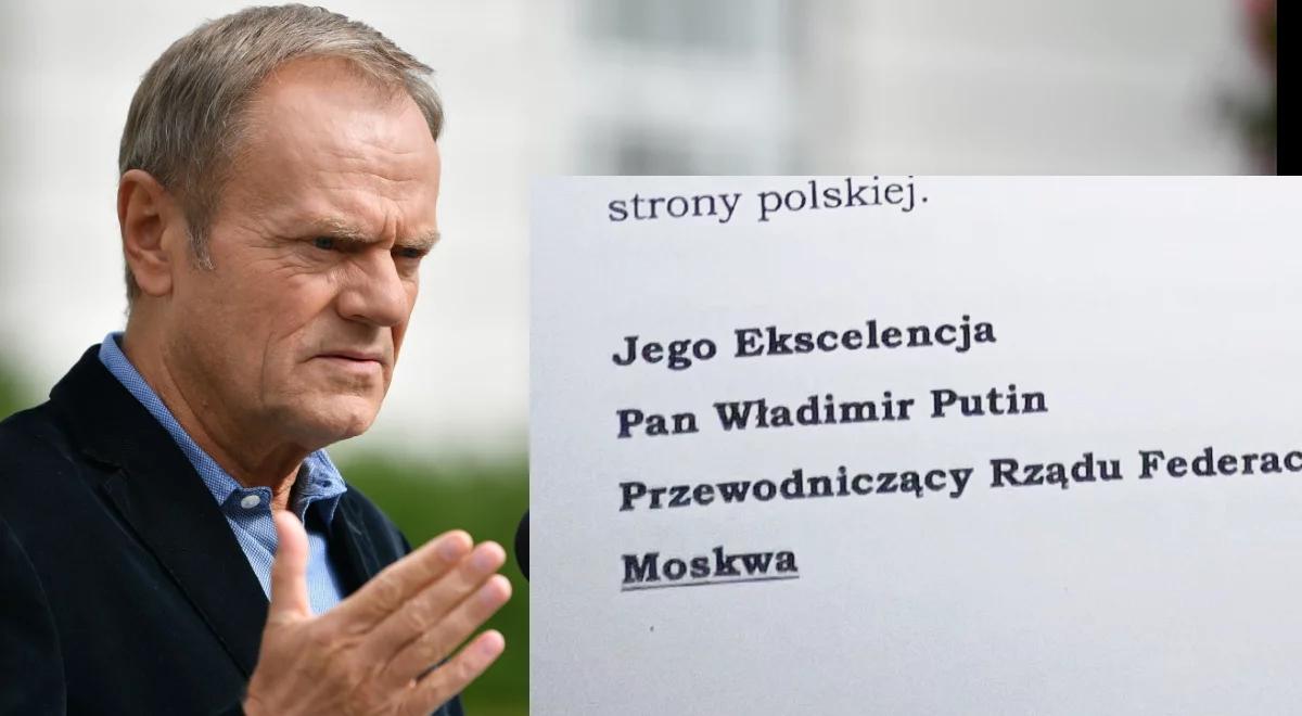 TVP Info ujawniła list Tuska do Putina. "Szokujące słowa, ale oddające istotę polityki PO"