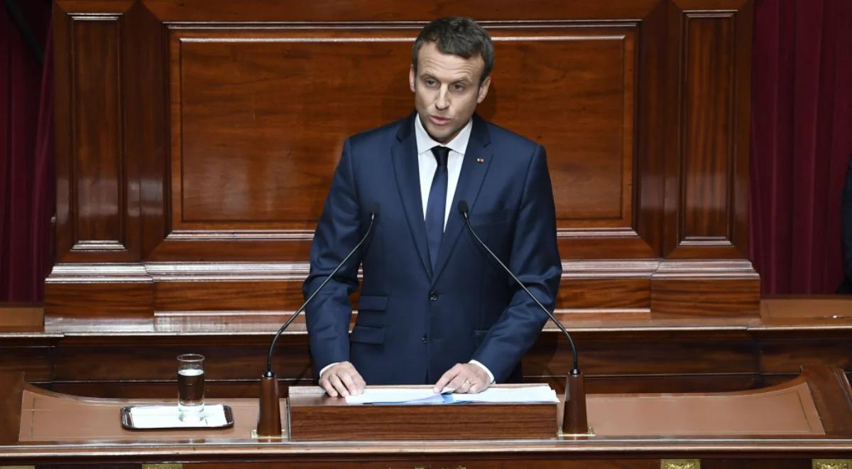 Emmanuel Macron w Wersalu zapowiada "głęboką zmianę" 