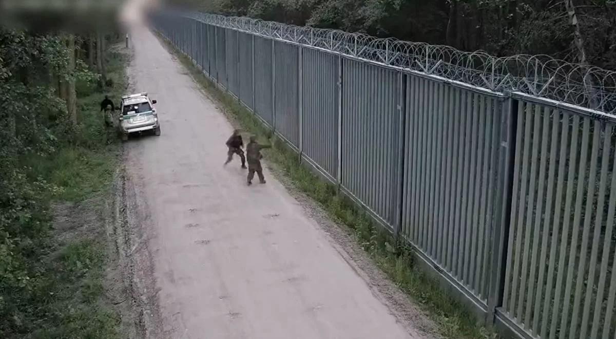 Kolejne incydenty na granicy z Białorusią. Migranci rzucali kamieniami i gałęziami w patrol SG