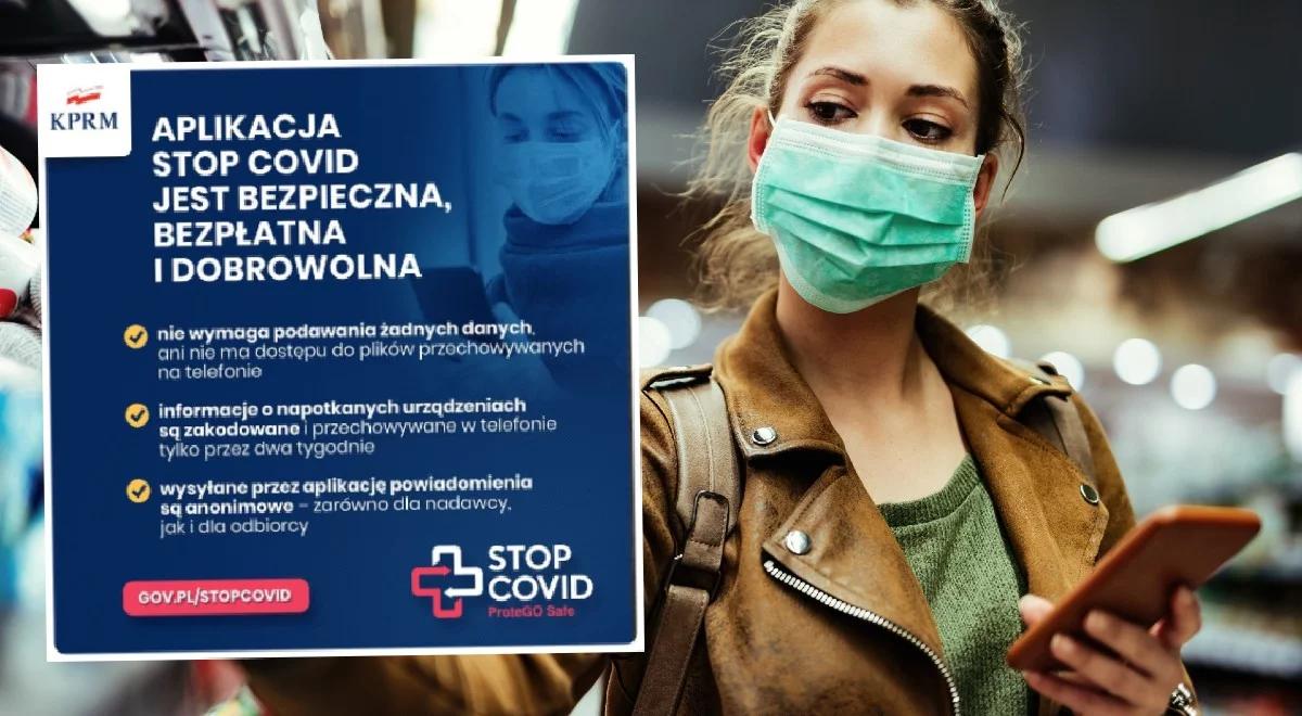"Ściągnij, uruchom, dbaj o siebie i innych". KPRM zachęca do korzystania z aplikacji STOP COVID