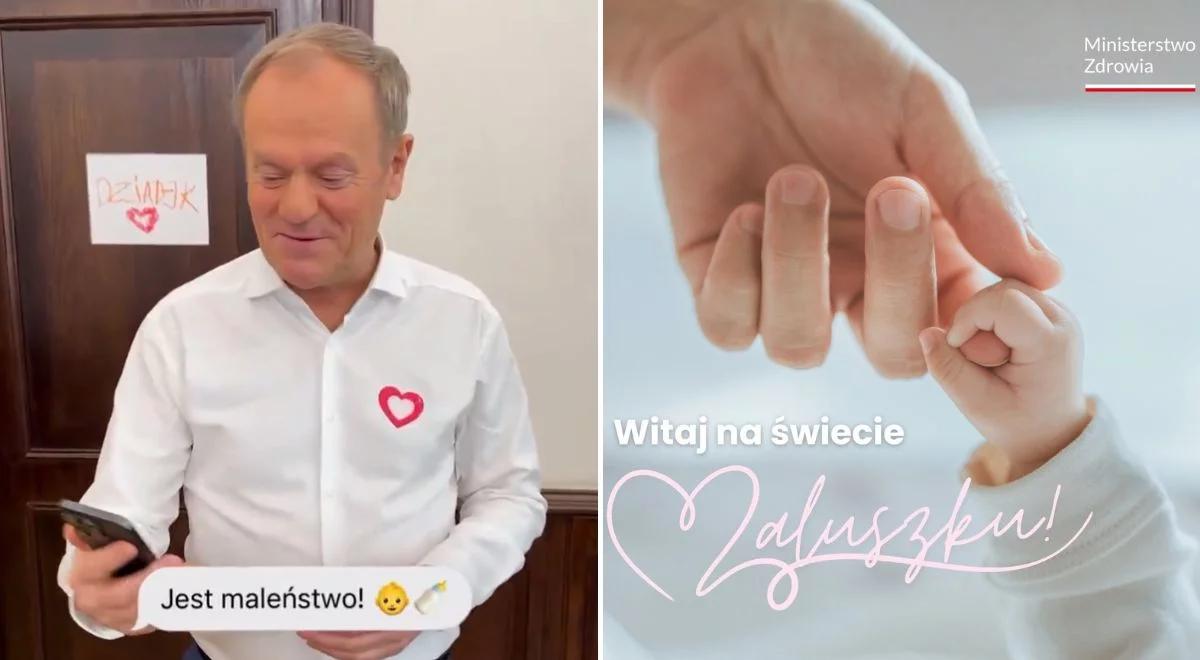 Pierwsze dziecko z rządowego programu in vitro. Radosny wpis Tuska