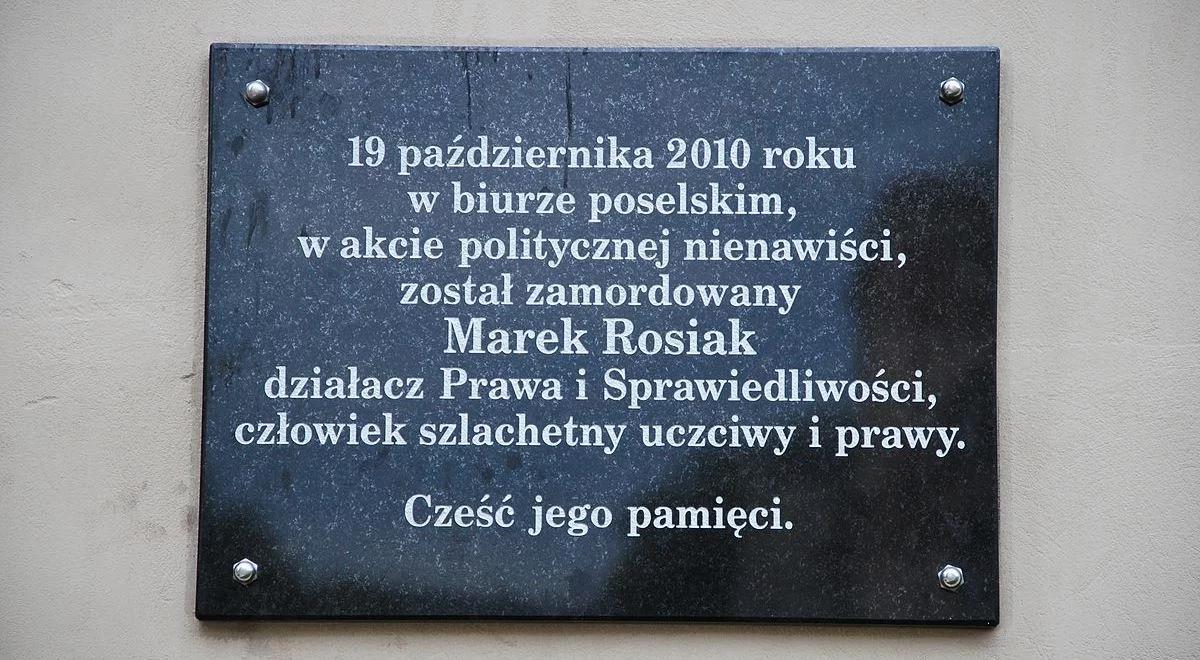 6. rocznica zabójstwa Marka Rosiaka. Wicepremier Gliński: opowiadamy się przeciw nienawiści w życiu publicznym