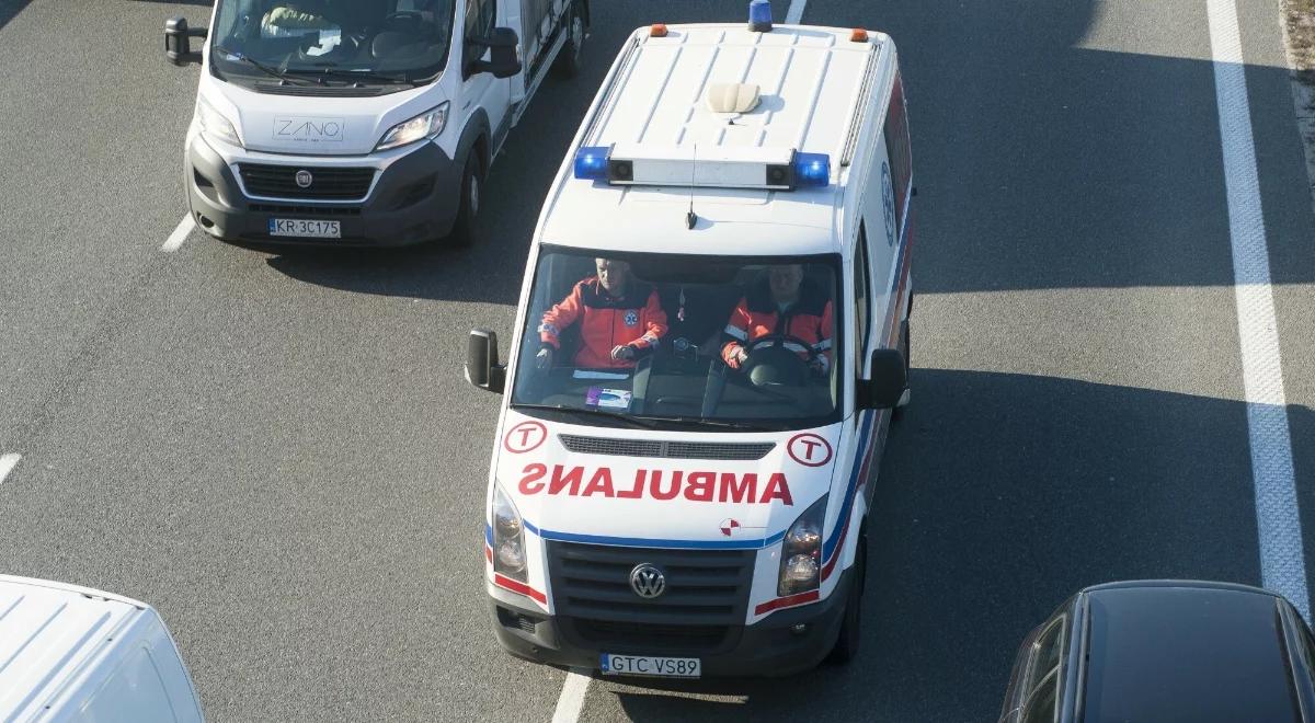Karambol na S7 w kierunku Warszawy. Zderzyło się pięć pojazdów, są ranni