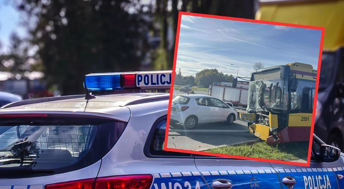 Łódź. Prowadził autobus, nagle zasłabł. Staranował cztery samochody i latarnię