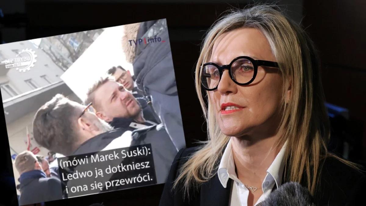 "Ja ją pchnę". Skandaliczne słowa polityków PiS o Wrzosek