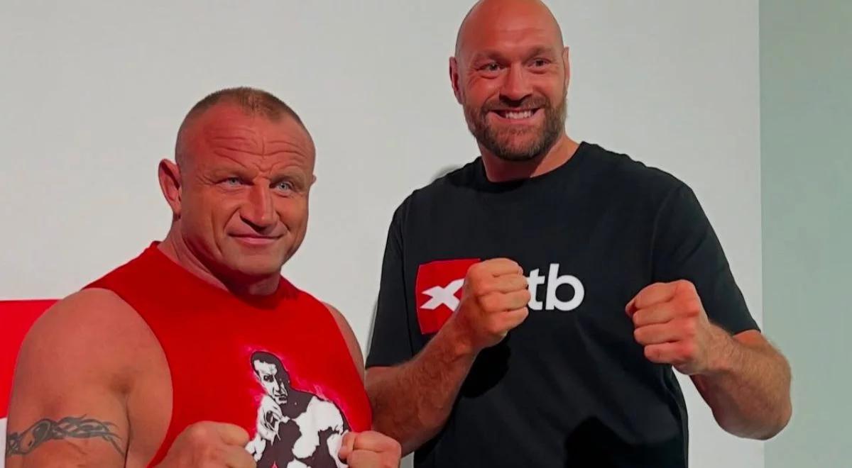 Tyson Fury na szkoleniu w Warszawie