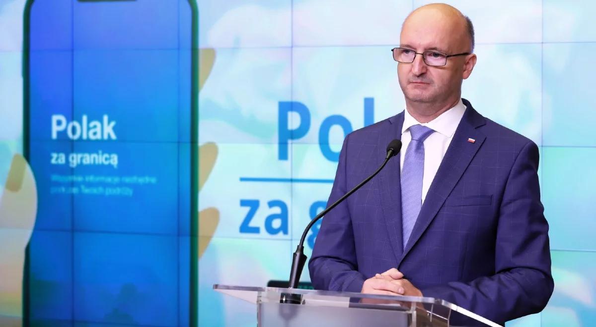 Aplikacja "Polak za granicą". Wiceszef MSZ o korzyściach wynikających z korzystania z aplikacji