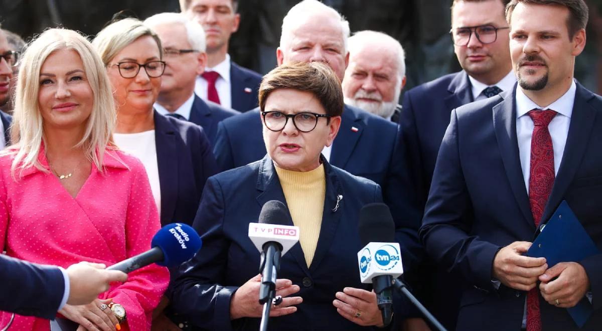 "Rząd PiS gwarantem bezpieczeństwa Polski". Beata Szydło o wyborach