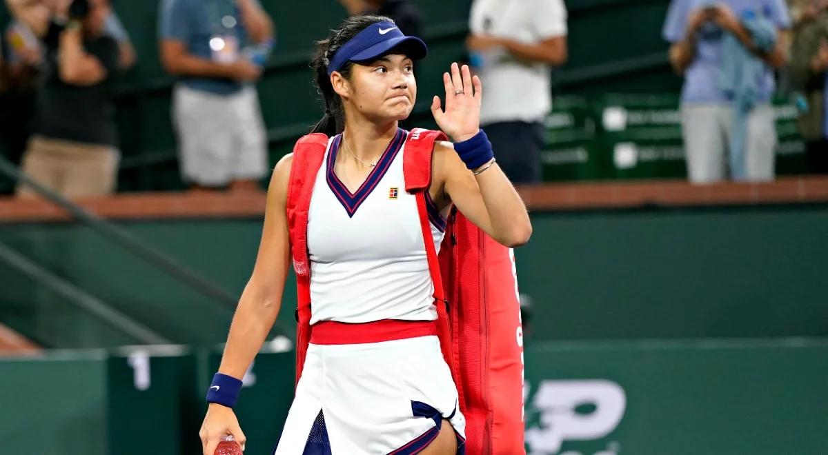 WTA Indian Wells już bez triumfatorki US Open. Raducanu odpadła w drugiej rundzie