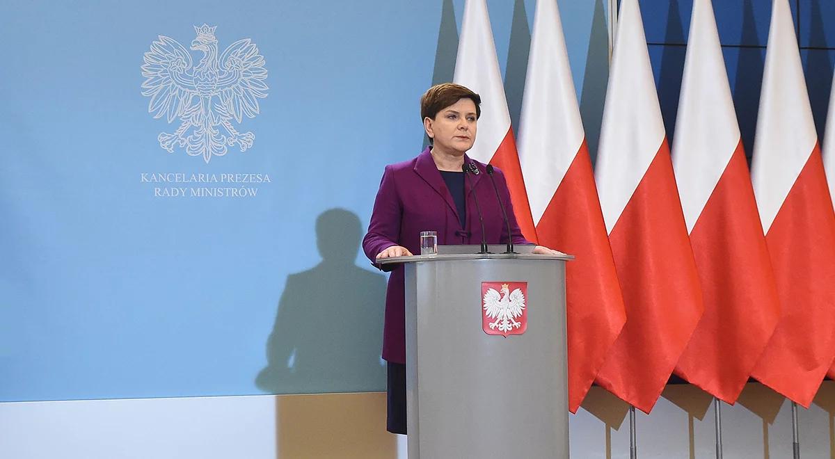 Premier Beata Szydło: Polacy są bezpieczni, wszystkie służby działają