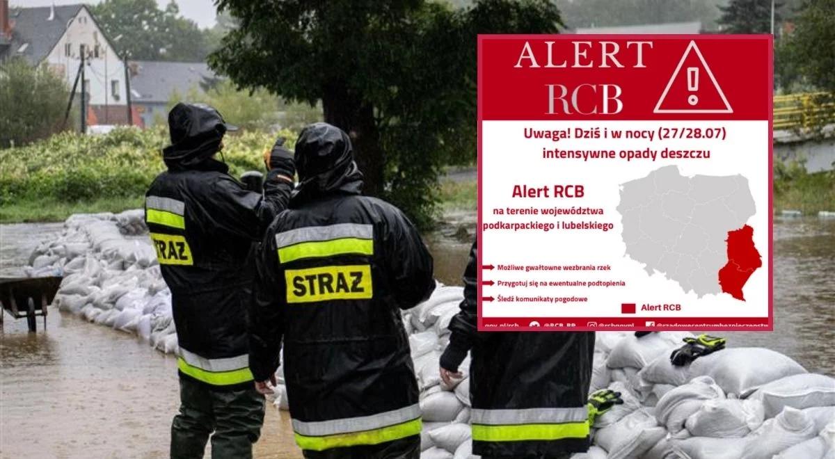 Alert RCB dla dwóch województw. "Gwałtowne wezbrania rzek"