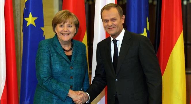 Kanclerz Niemiec w Warszawie rozmawia o kolei