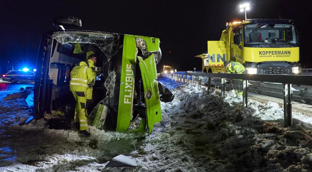Wypadek Flixbusa przy granicy z Polską. Policja podała przyczynę