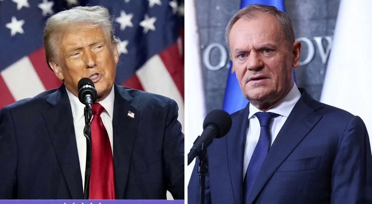 Tusk sam zdziwiony. Dementuje informacje o rozmowie z Trumpem