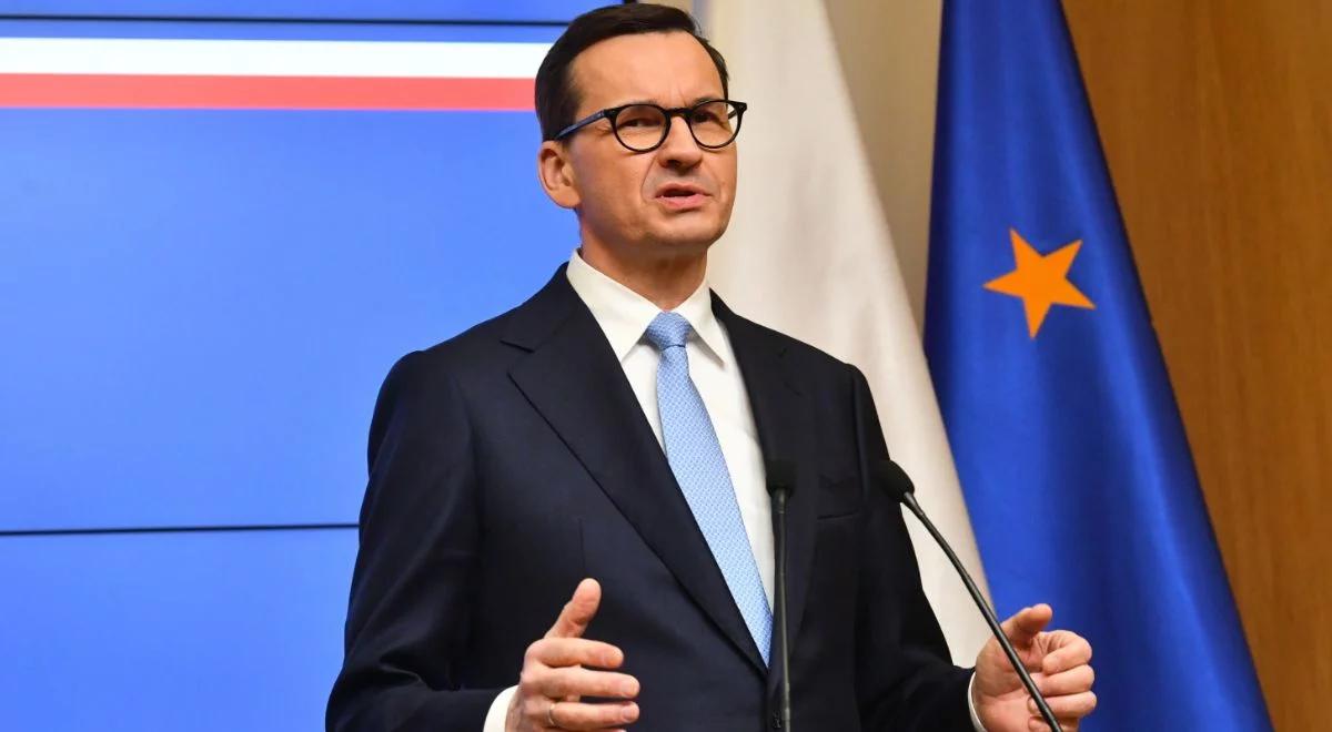Premier Morawiecki mówi o walce interesów wewnątrz UE. "Nie jestem eurosceptykiem, tylko realistą"