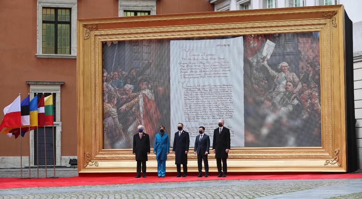 Historyczny zjazd prezydentów w Warszawie. "Działamy razem, nie można zostawić Białorusi, Ukrainy, Polski samym sobie"