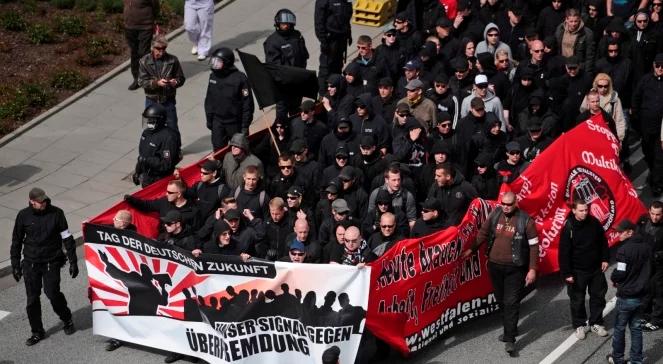 Hamburg: starcia policji z lewicą po marszu neonazistów
