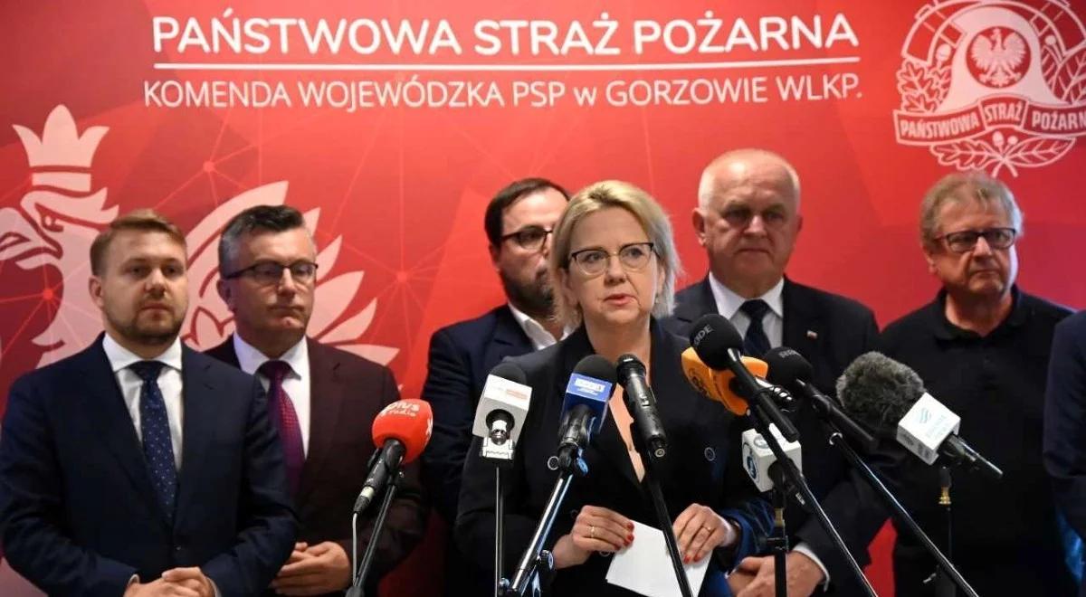 Minister Moskwa: na usuwanie skutków pożaru w Przylepie rząd przekaże 43 mln zł