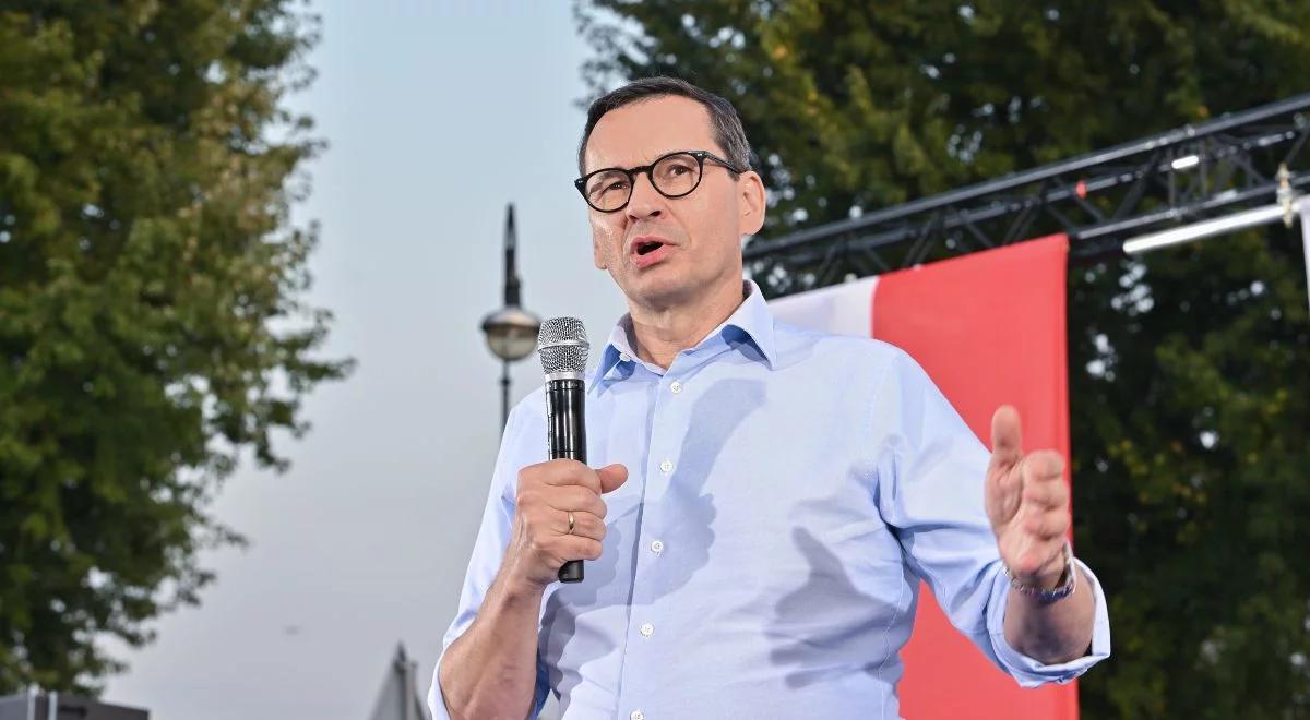 Premier Morawiecki: Tusk wszystko zaniedbał. Skompromitował się, a potem uciekł