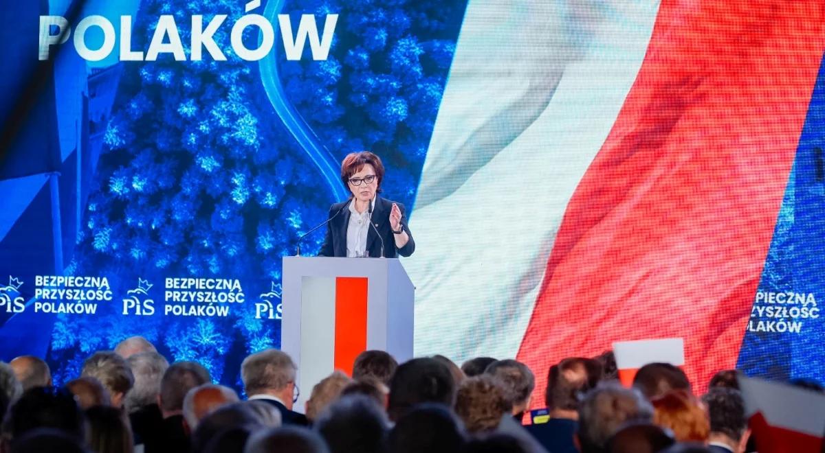 "Piekło kobiet było za czasów Tuska". Elżbieta Witek podczas prezentacji programowej PiS