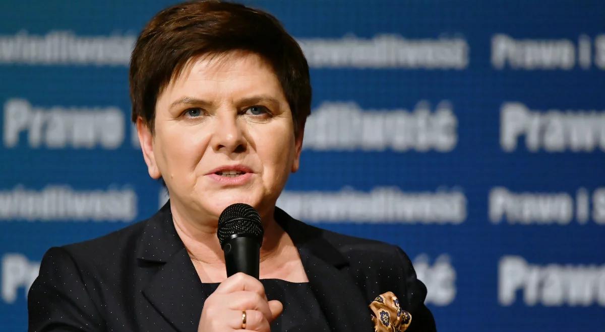 Beata Szydło: nie może być tak, że polscy europosłowie poddają się dyktatowi innych państw